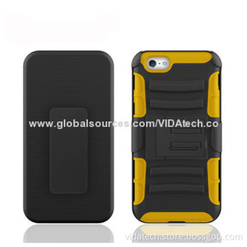 Combo Holster/2-in-1 Silicone and PC Case for iPhone 6, Manufacturer